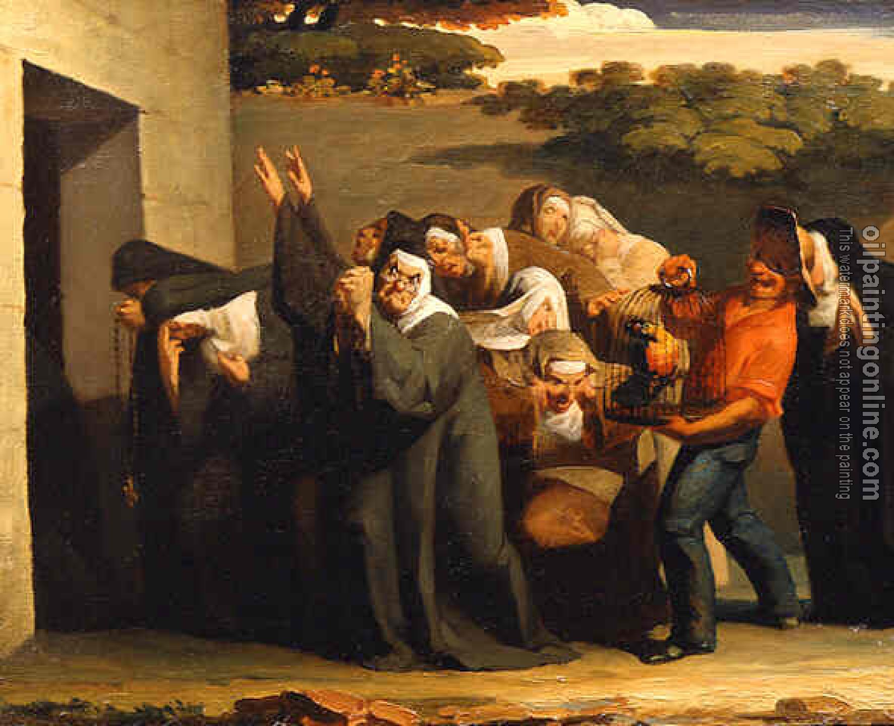 Jean-Francois Millet - VertVert The Nuns Parrot